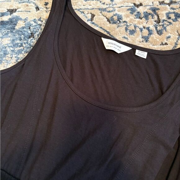 Seraphine Ribbed knit midi sleeveless nursing dress size 4 - Picture 3 of 7
